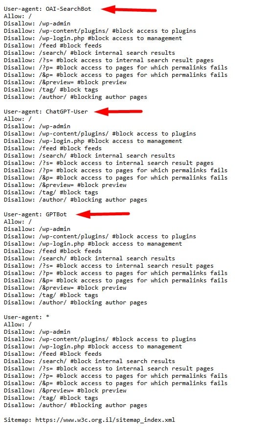 robots txt אתר של עשהאל