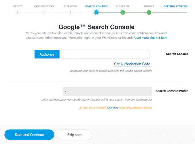 חיבור האתר לSEARCH CONSOLE