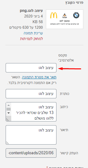 טקסט אלטרנטיבי