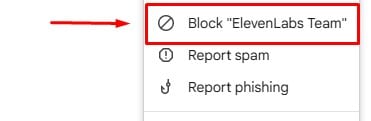 Block phising mail
