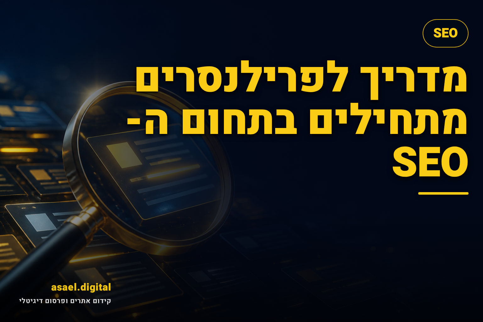 מדריך לפרילנסרים מתחילים בתחום ה-SEO