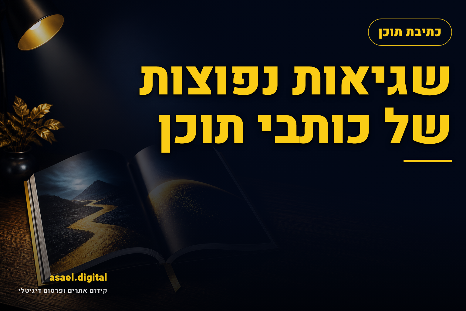 שגיאות נפוצות של כותבי תוכן