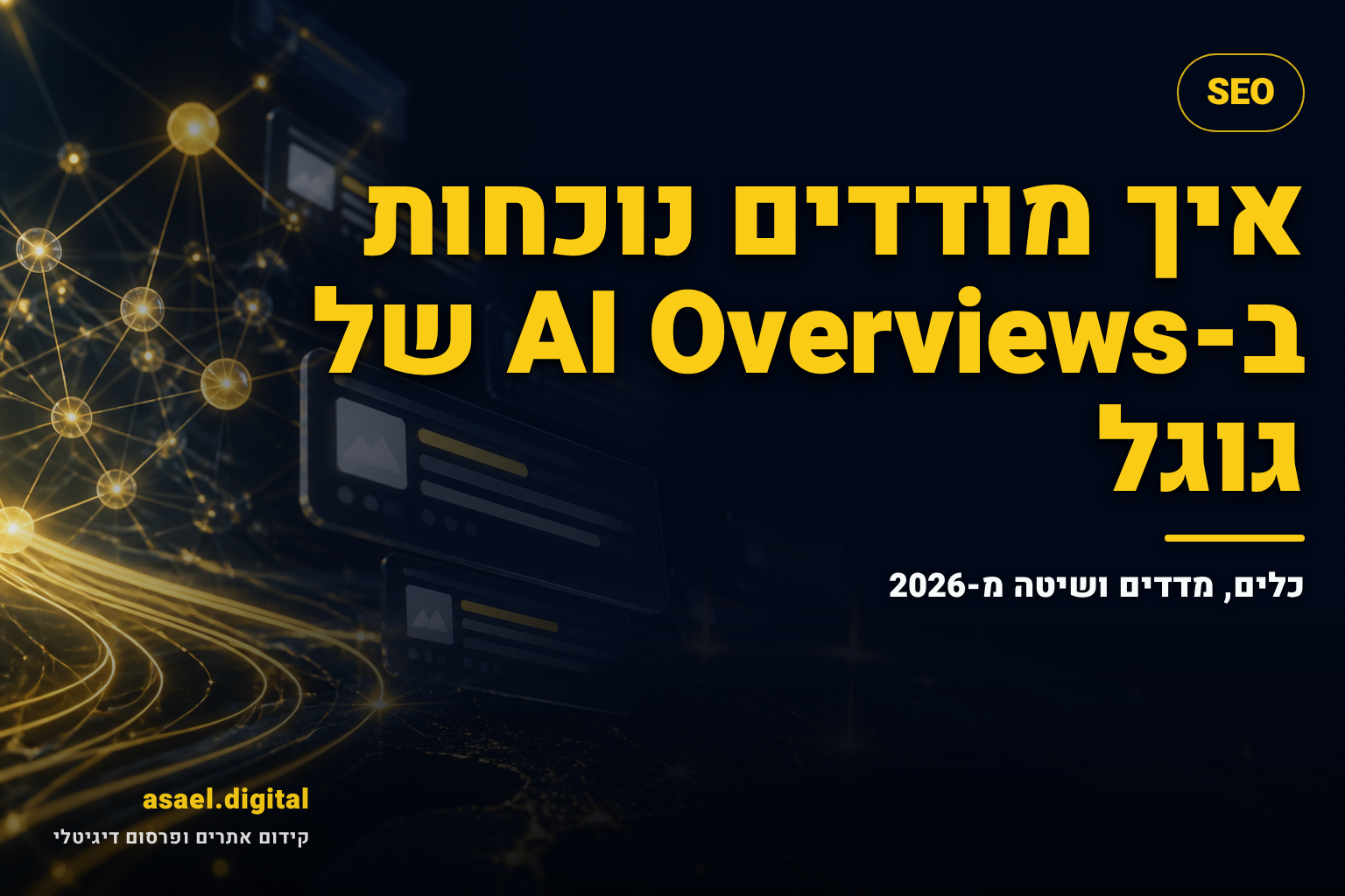 איך מודדים נוכחות ב-AI Overviews של גוגל: כלים, מדדים ושיטה מ-2026