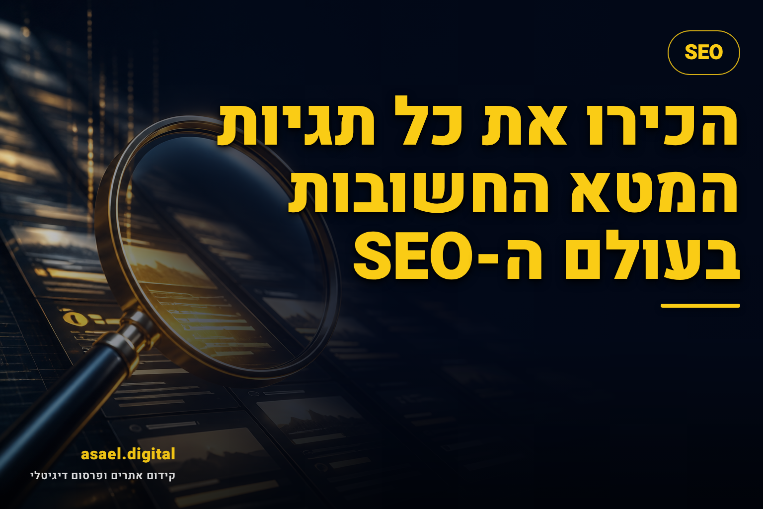 הכירו את כל תגיות המטא החשובות בעולם ה-SEO