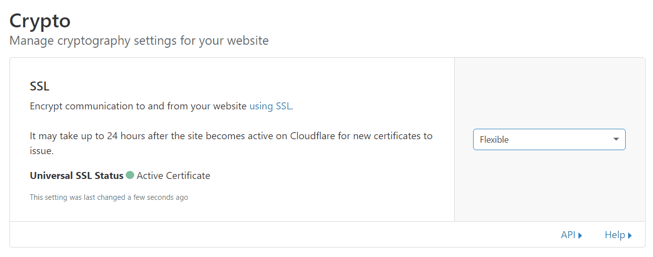 ssl flexible - cloudflare